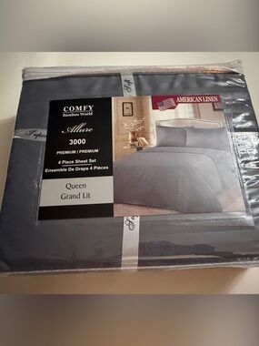 Allure 3000 Queen Sheet Set in Gray